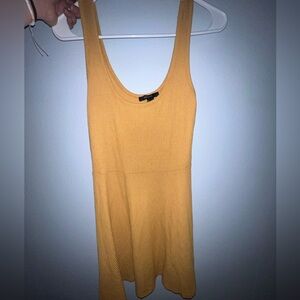 Forever21 Mustard Yellow Tank Mini Dress